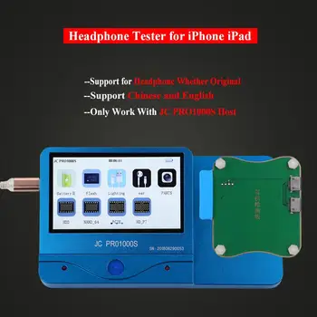 

JC Pro1000S Headphone Tester Original Earphone Cable Checking Tools for iPhone Lightning Earphone MFI Diagnostic Test Tool
