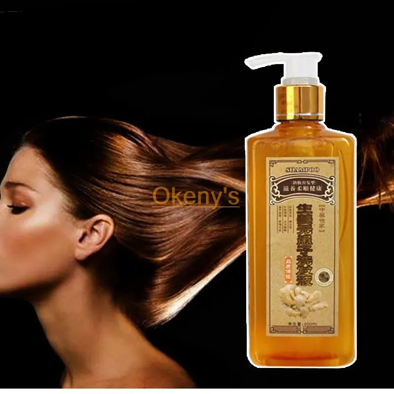 Image 1 Bottle Ginger Juice Anti Hair Loss Hair Shampoo Professional Repair Damage Hair, Hair Growth DENSE,ANTI ITCHING,OIL CONTROL