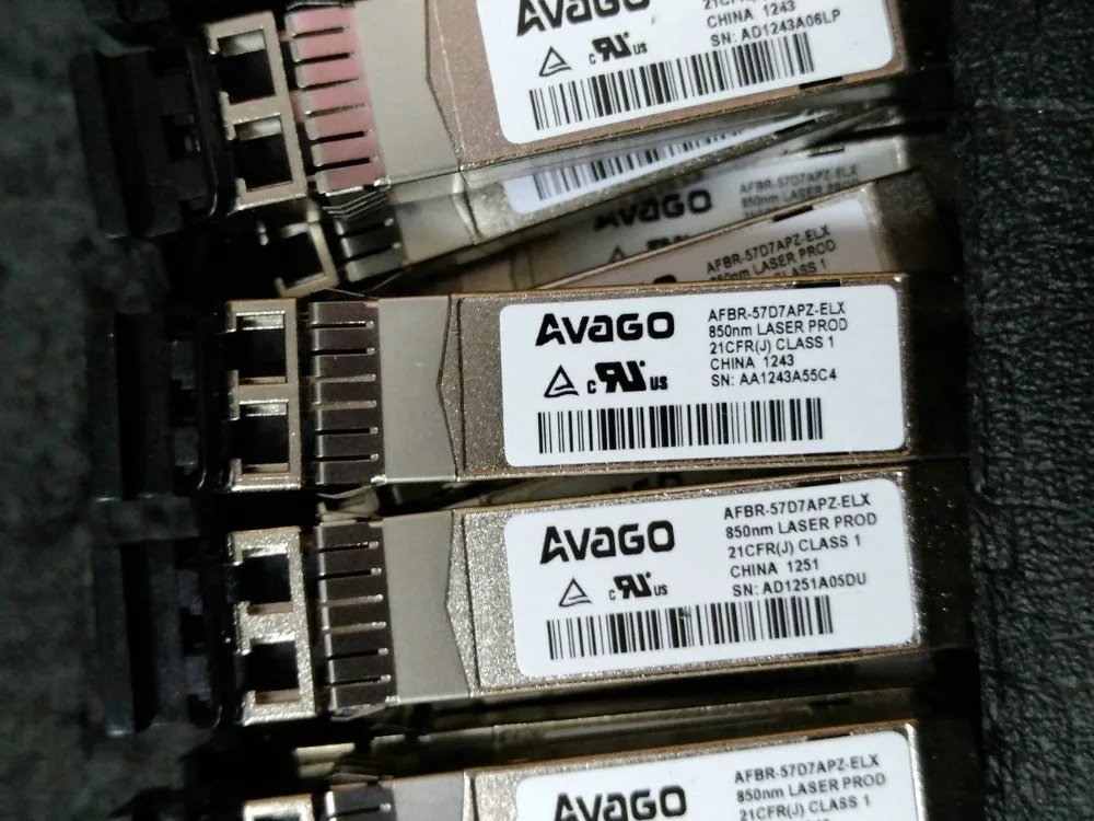 

RaidStorage Avago AFBR-57D7APZ-QL SFP+ 8Gb 8GBPS LC Fibre Channel Transceiver Qlogic For QLE2560 QLE2562 HBA FC Card