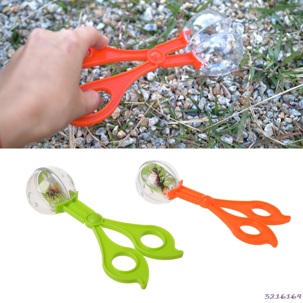 Plastic Bug Insect Catcher Scissors Tongs Tweezers For Kids Children