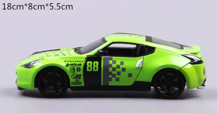 1:24 усовершенствованная модель автомобиля из сплава, высокая имитация NISSAN 370Z Revised Edition, литая металлическая Коллекционная модель