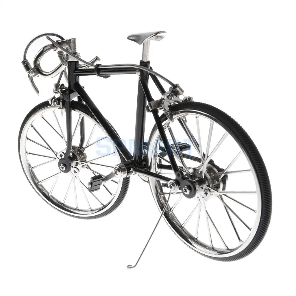 1:10 Scale Alloy Diecast Racing Bike Model Replica Bicycle Cycling Toy Desk Craft Collection Black
