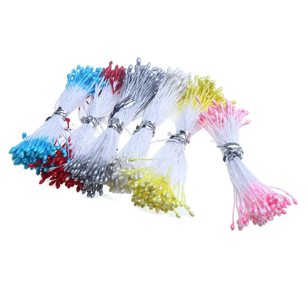 

CCINEE 500PCS 1mm Artificial Pearl Flower Stamen Wedding Decoration for DIY
