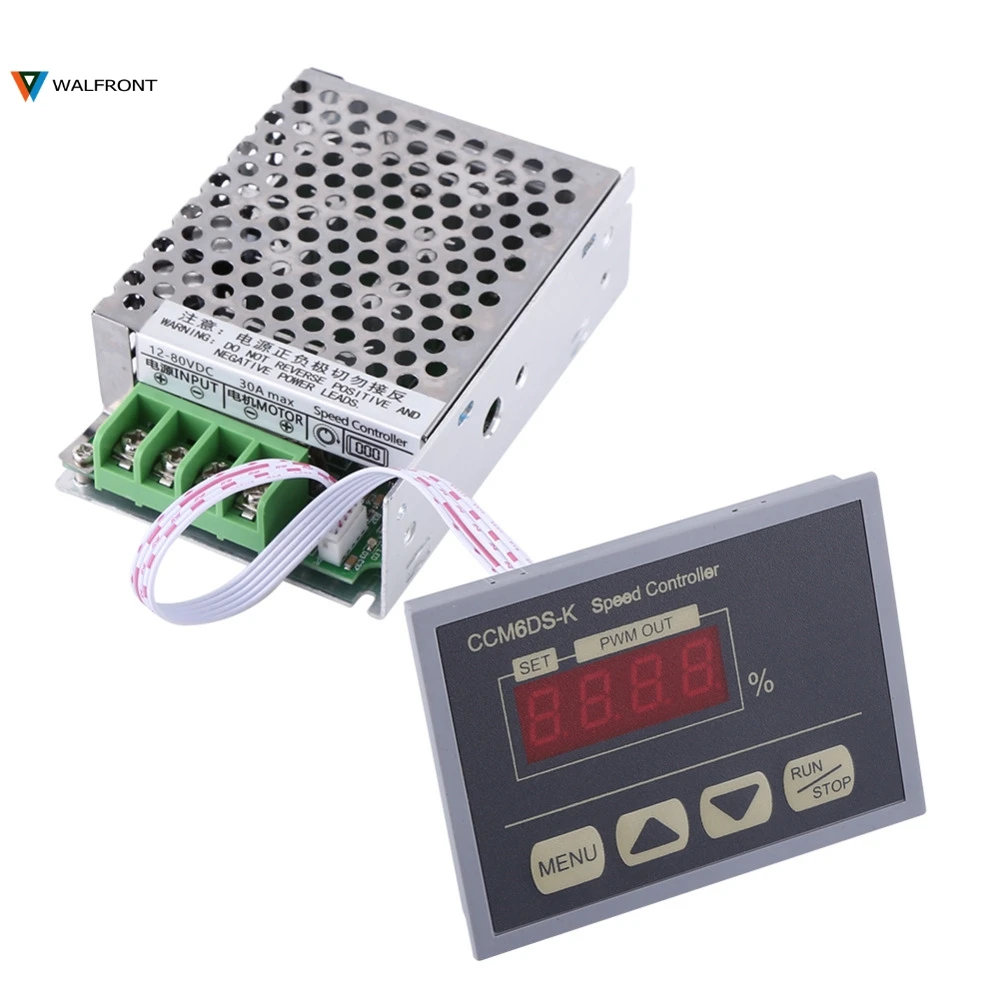 Regolatore Di Velocità Del Motore Controller PWM Motor Governor 12-80V DC 30A