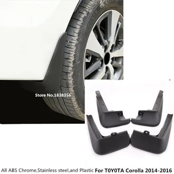 

Car body cover plastic fender soft mudguard protection flaps splash mud guard frame 4pcs For Toyota Corolla Altis 2014 2015 2016