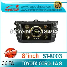 For 2 din car dvd For Toyota Corolla 2007-2011 With gps bluetooth canbus steer wheel USB SD Slot 3G cheap model
