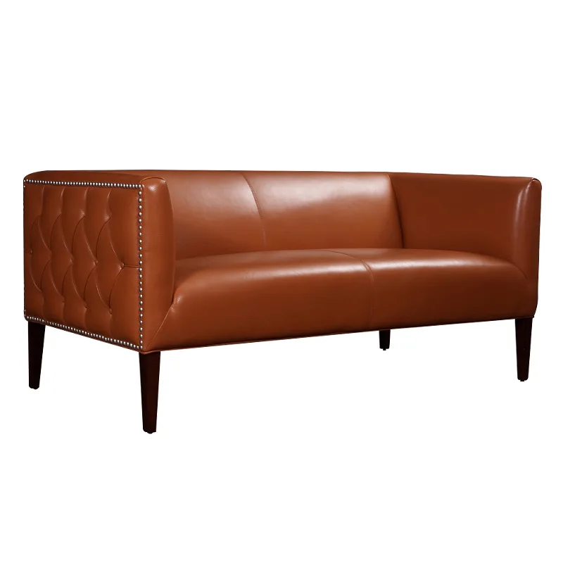 

U-BEST Florence Knoll Style 3 Seat Sofa,comfort and wonderful real leather upholstery classic sofa,model room furniture