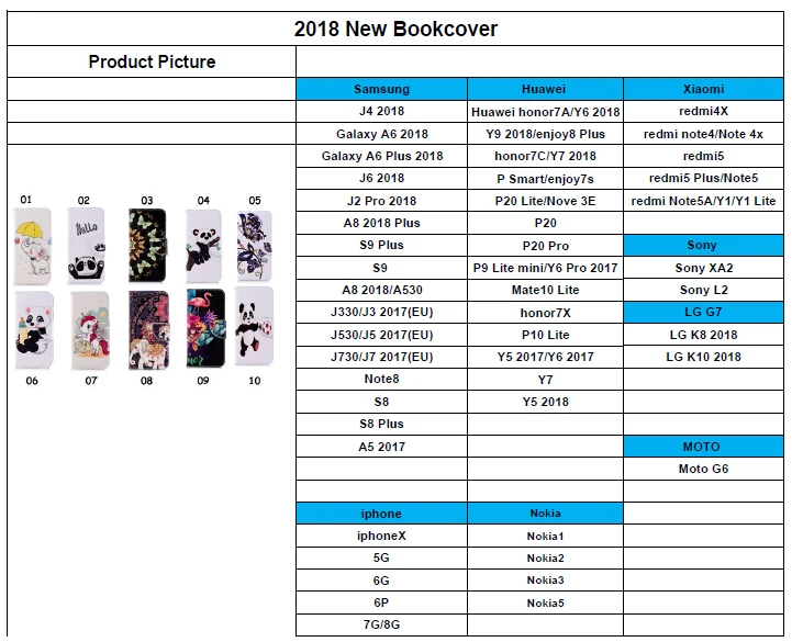 bookcover list
