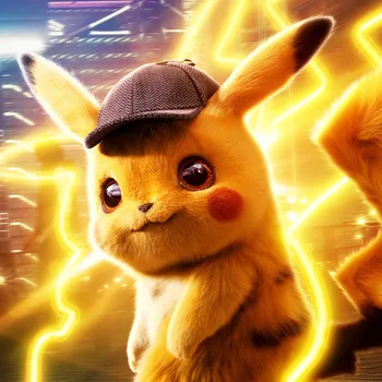 

5D DIY Diamond Painting cartoon Pokémon Detective Pikachu Diamond Embroidery Full square Cross Stitch Rhinestone decor Gift