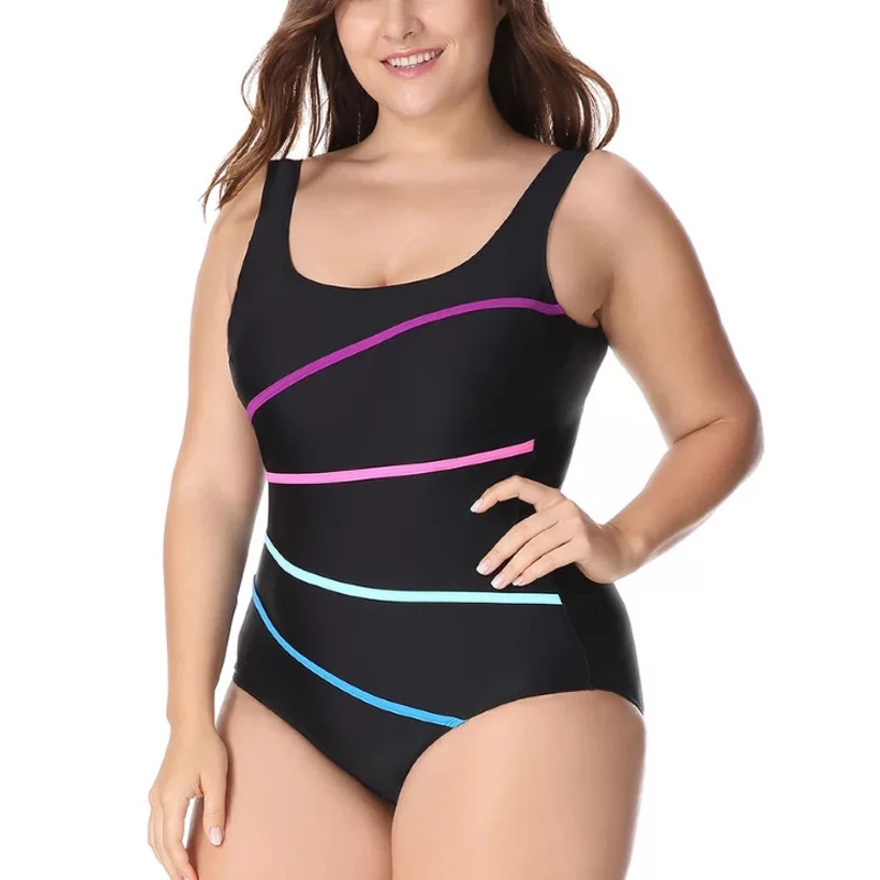 

Women's Slimming Swimwear U-Neck Bathing Suit U-back One Piece Swimsuit