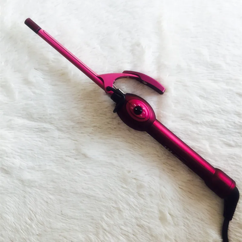 

Tourmaline Professional Hair Curler Single-tube 9mm Super Small Mini Ceramic Curling Iron Curling Wand Pear Hair Styling Tool