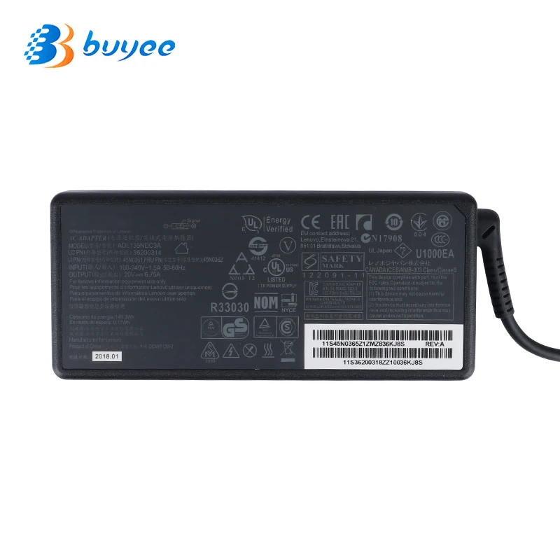 Бренд ADL135NLC3A желтый USB наконечник питания для ноутбука lenovo T540p T440p T450P ADL135NDC3A ADL135NLC2A 20 в 6.75A 130 Вт