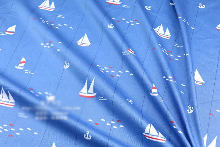 Морской парусный судовой Якорь серии хлопковая ткань diy постельные принадлежности ручной работы текстильная детская одежда лоскутное стеганый нагрудник занавес