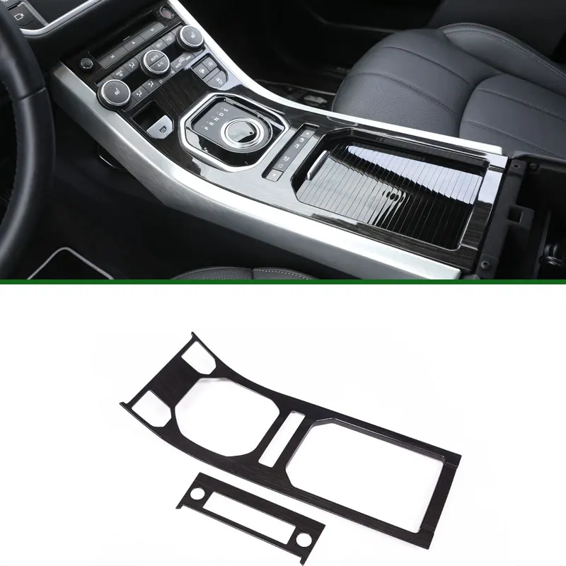 Для Land Rover Range Rover Evoque 2012-2017 ABS центральной консоли Шестерни Панель темное дерево зерна декоративное покрытие отделкой автомобиль-Стайлинг