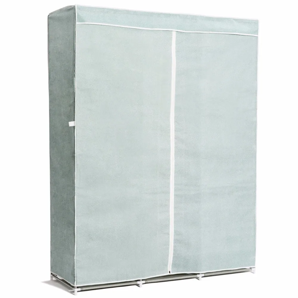 Giantex Portable Clothes Closet Storage Organizer Fabric Wardrobe Cabinet Clothes Rack Home Furniture HW56837 Giantex Portable Clothes Closet Storage Organizer Fabric Wardrobe Cabinet Clothes Rack Home Furniture HW56837