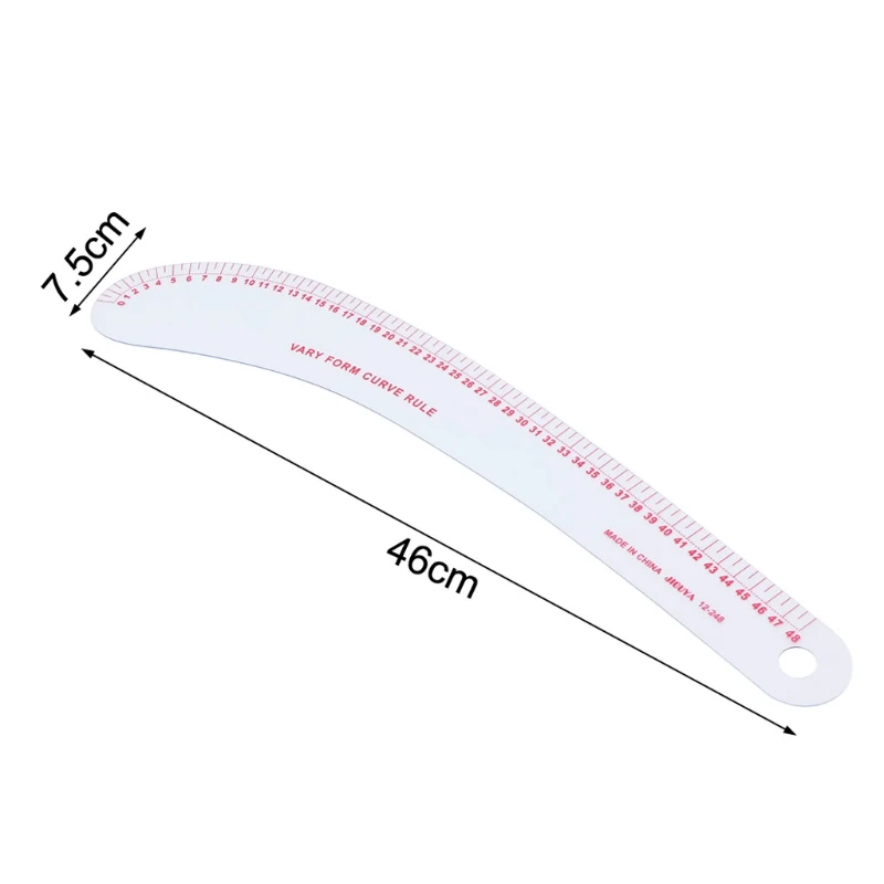1 шт. пластиковая швейная квадратная кривая линейка портной рисунок ремесло инструмент DIY поставка инструмент Z07 Прямая поставка - Цвет: 4