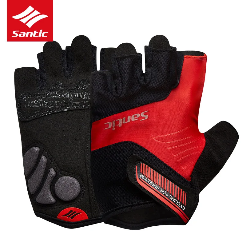 Santic велосипедные перчатки для шоссейных гонок для мужчин и женщин, спортивные перчатки с полупальцами для горного велоспорта, летние велосипедные перчатки, Ciclismo