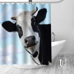 Корова душ Шторы s пользовательские Водонепроницаемая занавеска для ванной Ванная комната ткань полиэстер Душ Шторы 1 шт. пользовательские