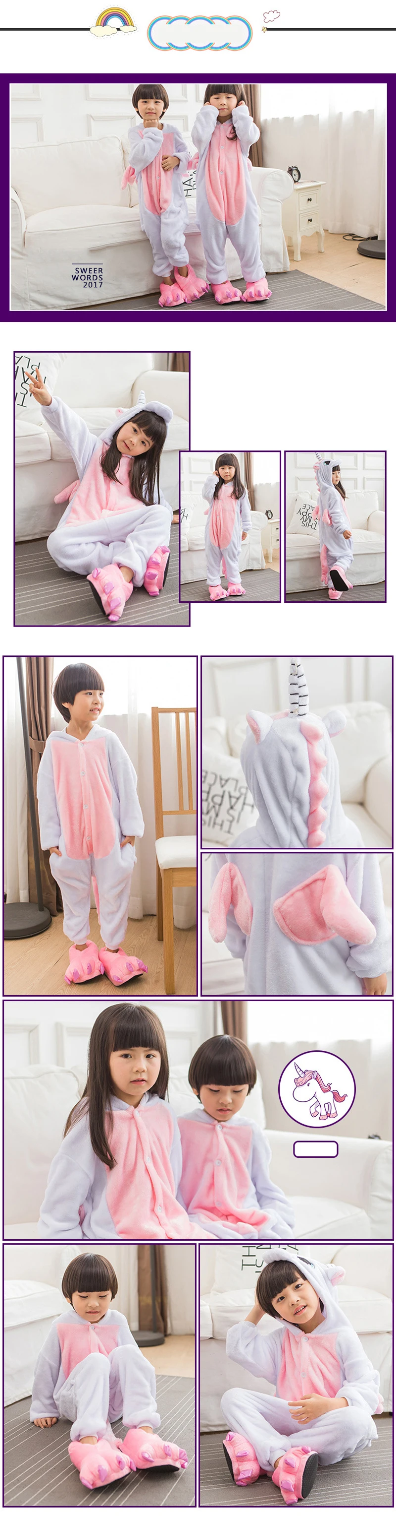 Kid Tiger cosplay Kigurumi/комбинезон для детей с героями мультфильмов, аниме-комбинезон, костюм для девочек и мальчиков, маскировка животных, одежда для сна, пижамы, цельные