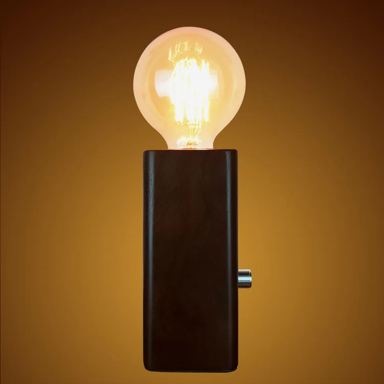 

Retro lamp of American standard European style wooden old wood wood decorative lamp table lamp