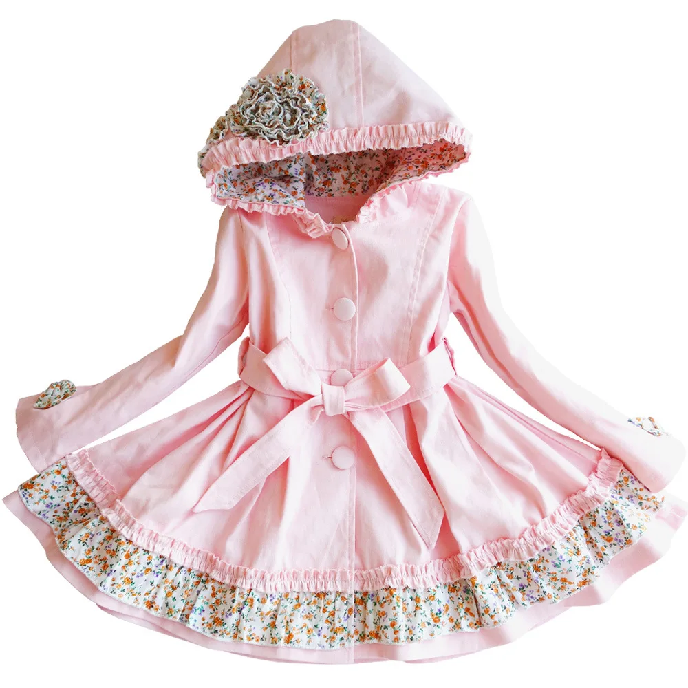 

Kseniya Kids 2018 Spring And Autumn Long-sleeved Girls New Children's Fashion Trench Coat