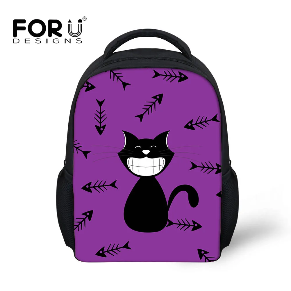 Us 14 69 30 Off Forudesigns 3d Cartoon Cat 12 Inch Baby Mini Toddler Backpack Tumblr Bag Kids Kindergarten School Bags Boys S Best Gift In
