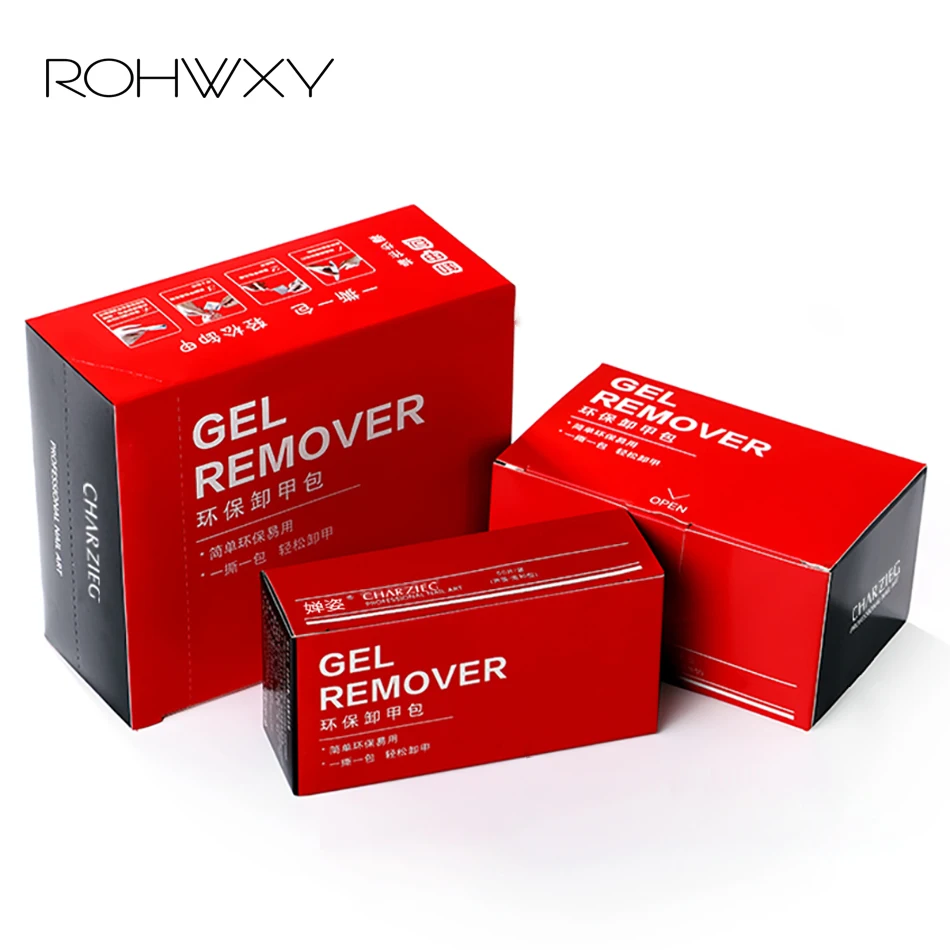 Средство для удаления гель лака ROHWXY 100/200 шт. УФ лака|Жидкость снятия лака| |