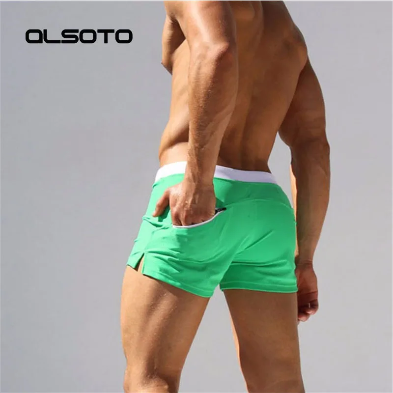 ALSOTO Summer New Quick Dry Mens Swim Shorts Summer Board Surf Swimwear Beach Short Male Running Gym Man Plus Size Trunks