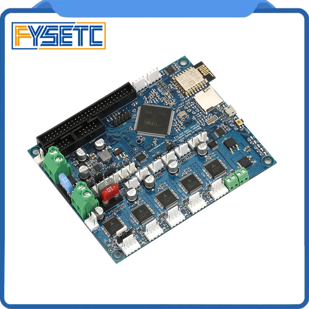 Günstig Duet 2 Wifi V1.04 Upgrades Controller Board Geklont DuetWifi Erweiterte 32bit Motherboard Für BLV MGN Cube 3D Drucker CNC Maschine