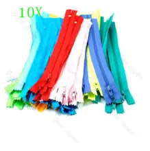 E74 10 X Color de Nylon de la Bobina Cremalleras Tailor Alcantarillado Craft 9 Pulgadas