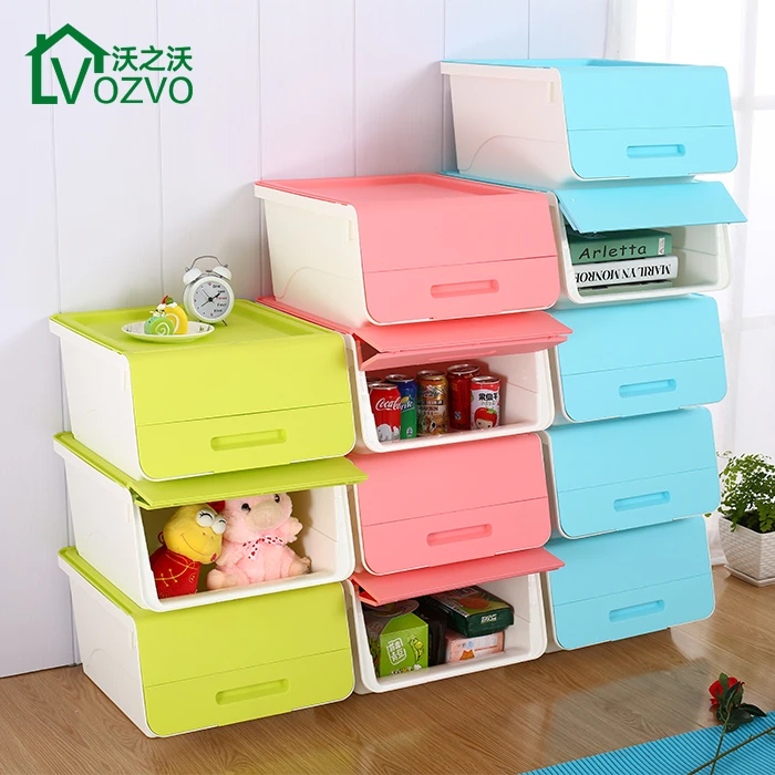 large plastic toy chest