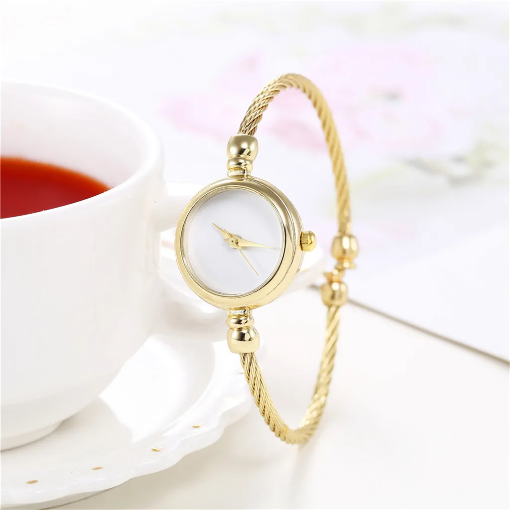 

Quartz Watch Woman's High-end Blue Glass Life Waterproof Distinguished