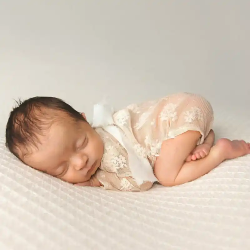 baby girl lace romper newborn
