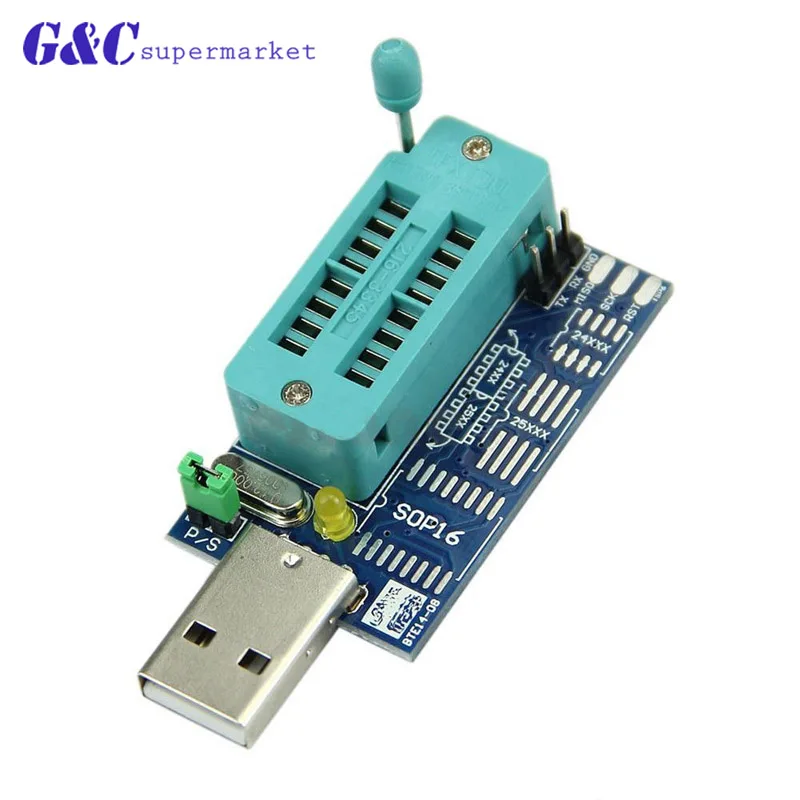 Умная электроника CH340 CH340G CH341 CH341A 24 25 серия EEPROM Flash биос USB программист с программным обеспечением и Драйвером