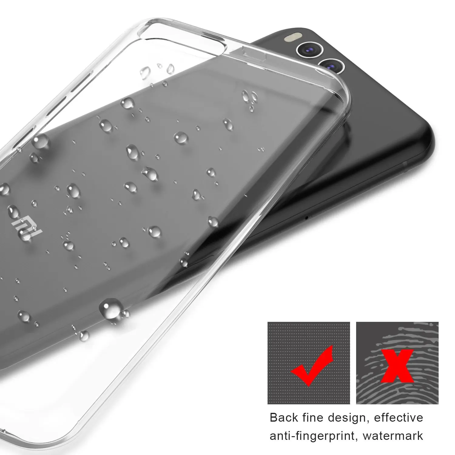 Чехол для Xiaomi Mi 6 5 5C прозрачный силиконовый бампер из ТПУ мягкий чехол 5s Mi5s Plus Mi6 Mi5
