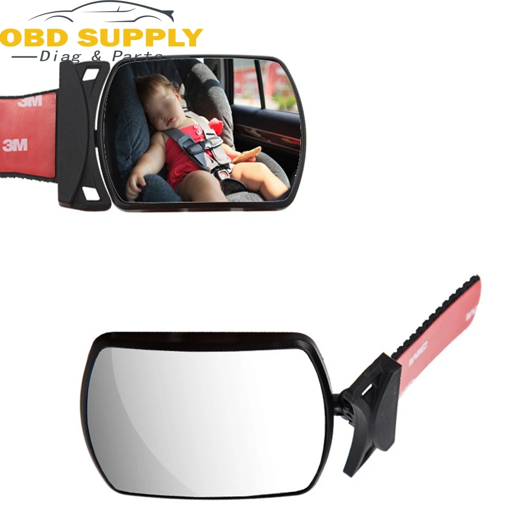 Car Back Seat View Baby Mirror 2 In 1 Mini Children Rear Convex Adjustable Auto Kids Monitor Safety Reverse | Автомобили и