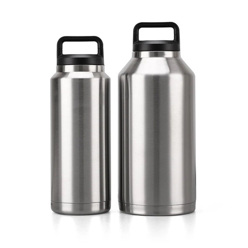 Comprar 550 1100 2000ml de gran capacidad taza de acero inoxidable para coche, termo de doble pared, frasco de vacío portátil, taza aislada para viajar