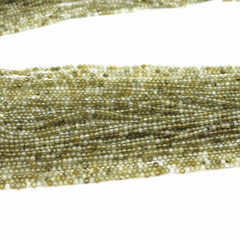 

Newly imported labradorite natural stone 2mm 3mm new round loose beads diy charms Jewelry making B406