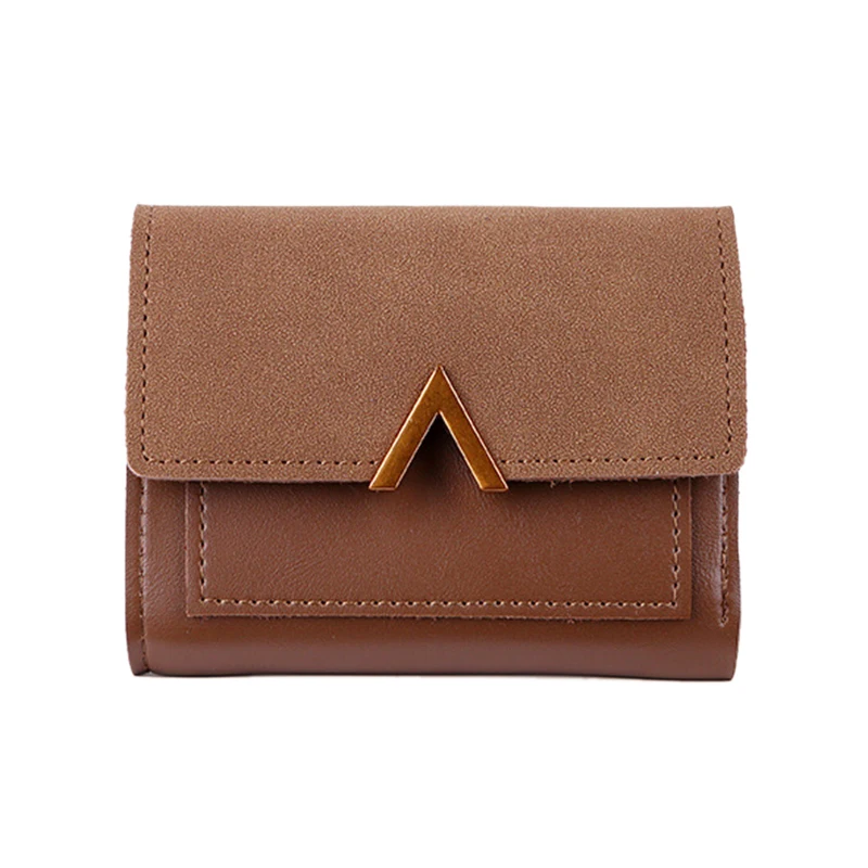 

Matte Leather Small Women Wallet Mini Womens Wallets And Purses Short Female Coin Purse Credit Card Holder