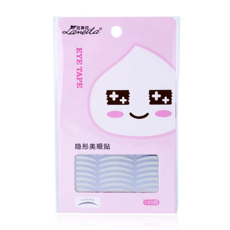 

120 Pcs Adhesive Eyelid Paste Stick Invisible Breathable Double Eyelid Tape Stickers Natural Single Side Eyelid Tape Stickers