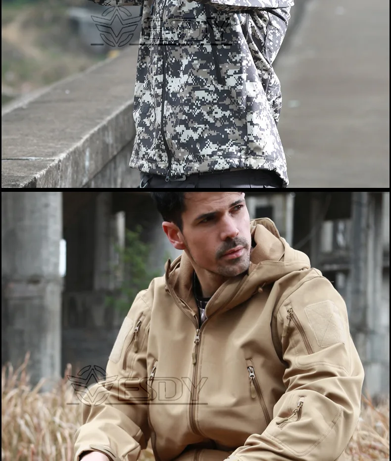 TAD брендовая куртка V4.0 Военная Тактическая мужская куртка скрывающаяся Акула кожа мягкая оболочка водонепроницаемая ветрозащитная Мужская ветровка куртка пальто