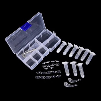 

1 Set Eyeglass Sun Glasses Nose Pad Optical Watch Screwdriver Repair Screws Nut Tool Assorted Kit With Box