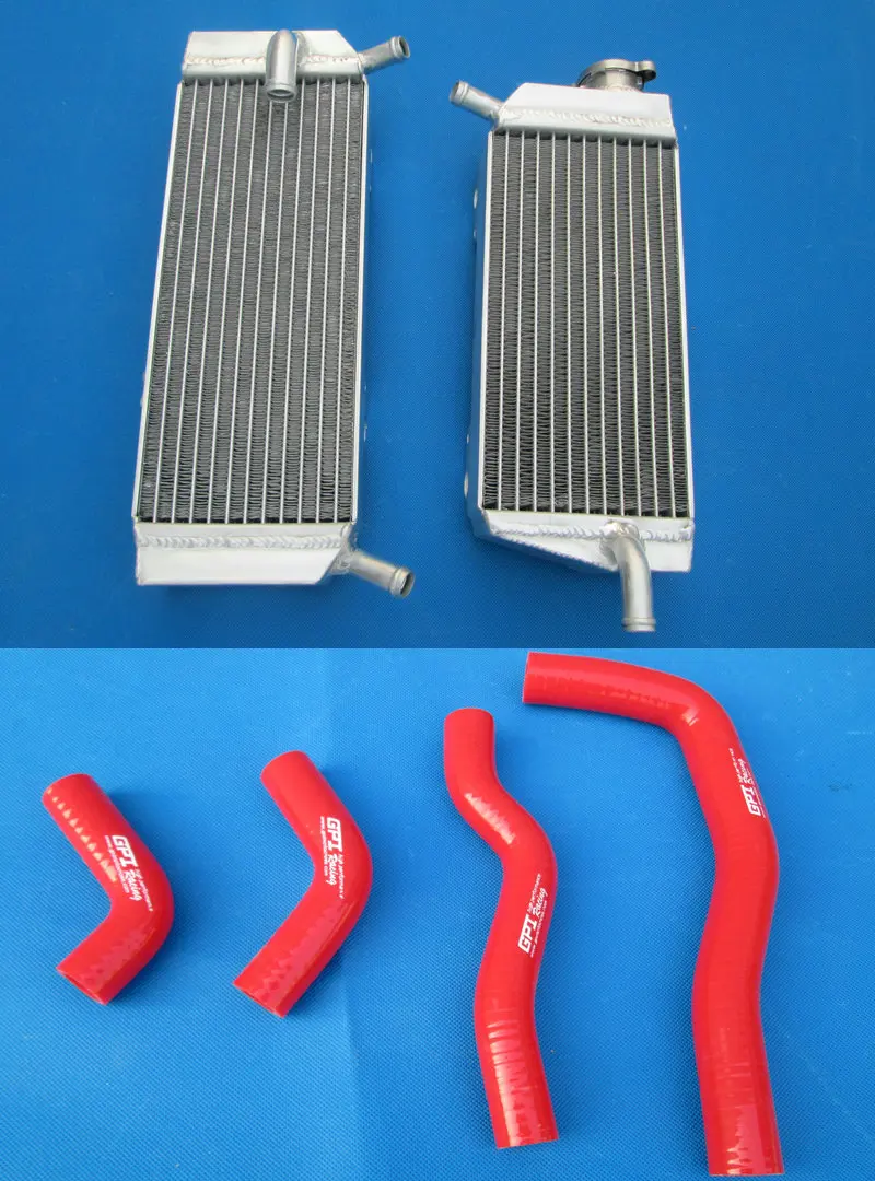 Aluminum Radiator + Silicone Hose FOR Honda CRF450X CRF450 X 2005- CRF 450X CRF 450 X L&R 05 06 07 08 09 10 11 12 13 14