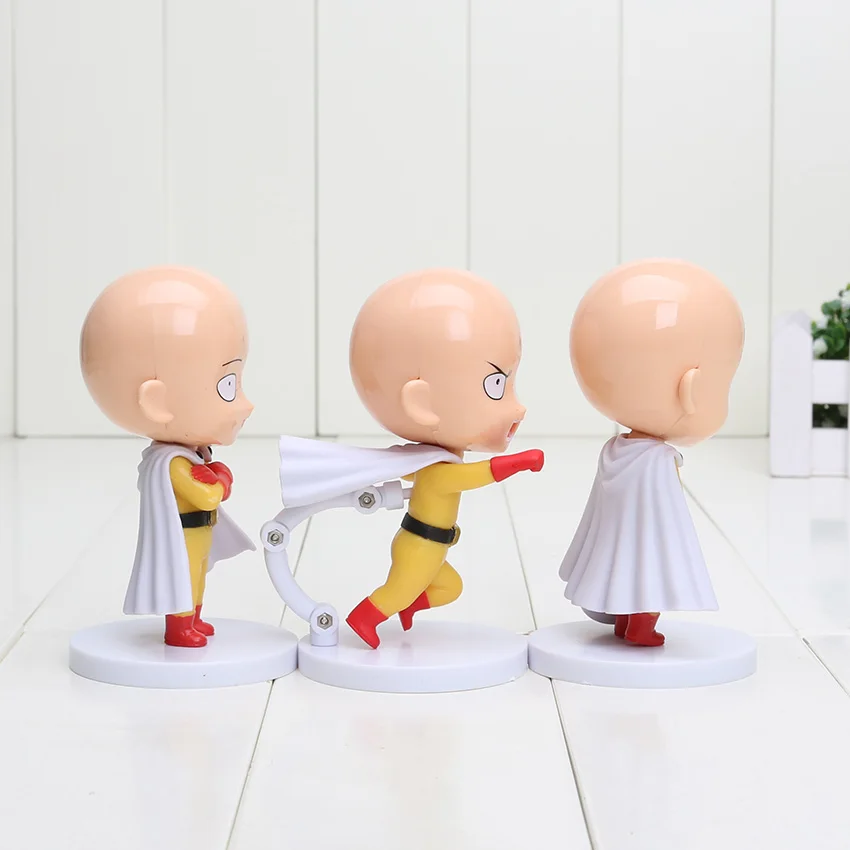 3 шт./компл. 10 см аниме ONE PUNCH MAN фигурку Nendoroid Сайтама Цифры брелок ONE PUNCH-MAN/Сайтама модель игрушки