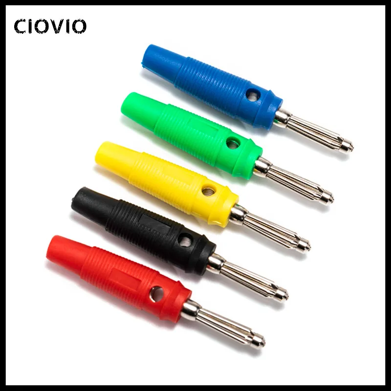 4MM Banana Plug Audio Speaker Connectors Amplifier Speaker Binding Post 4mm Banana Jack Plug For Cab