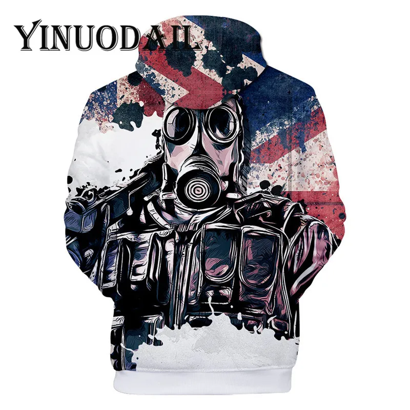 Fans Wear Rainbow Six 3D Hoodies for Women & Men Clothes 2018 Sweat Homme Long Sleeve Game Cosplay