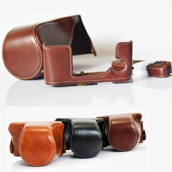 

Camera bag PU Leather case for FujiFilm FinePix X-A1 X-A2 X-A3 X-M1 XA3 Protective Cover Shoulder bag shell with strap