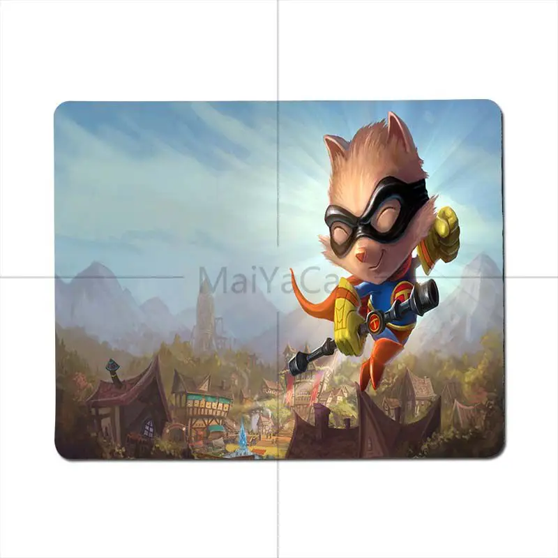 MaiYaCa нескользящий ПК Лига Легенд Teemo персонализированный игровой коврик для