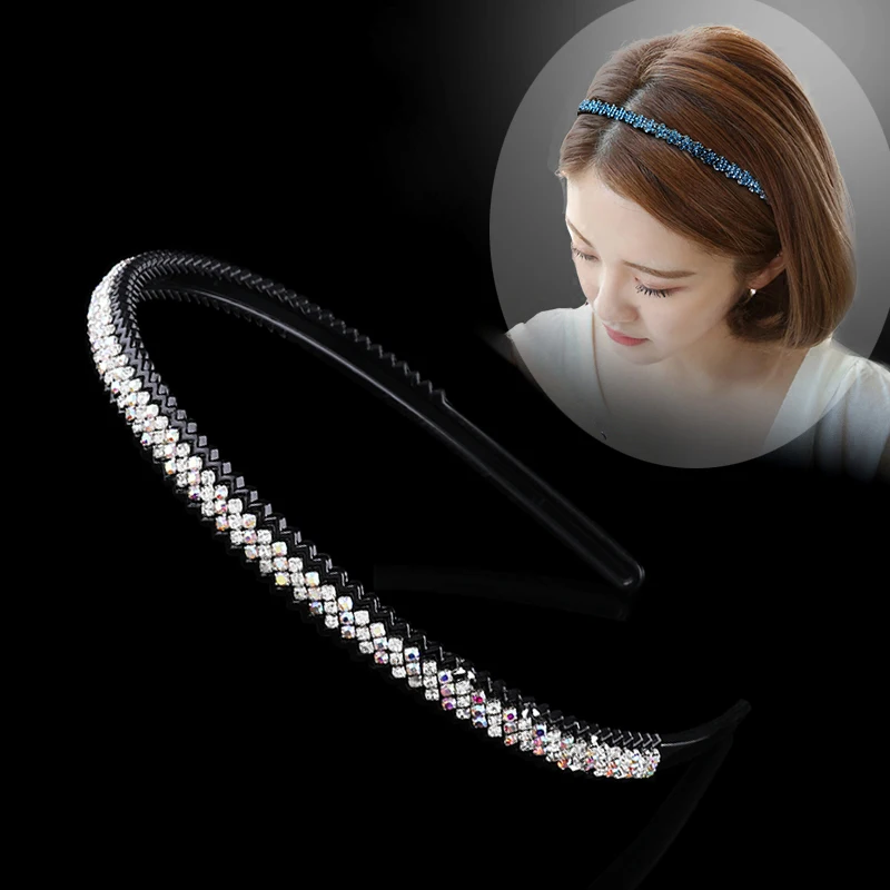 

AWAYTR Fashion Rhinestone Hairband for Women Girls Headwear Korean Crystal Headband for Girls Hair Accessories Haar Accessoires