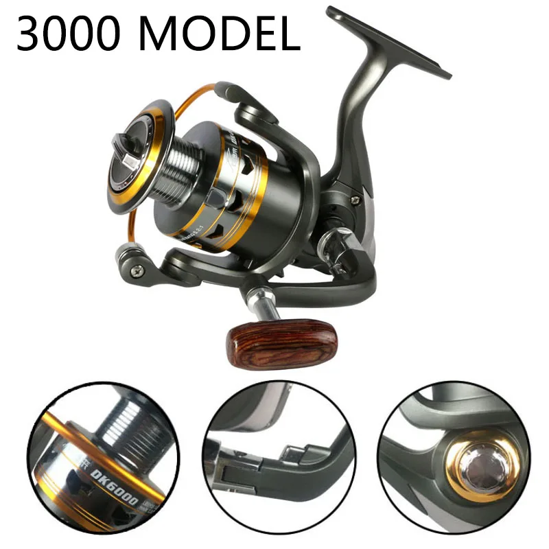 

Yumoshi 5.2:1 11BB Metal Feeder Fishing reels Carp Spinning Fishing reel Carp Fishing Spinner (3000)